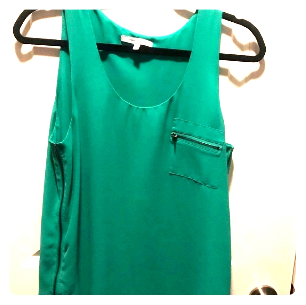 Naked zebra zipper tank